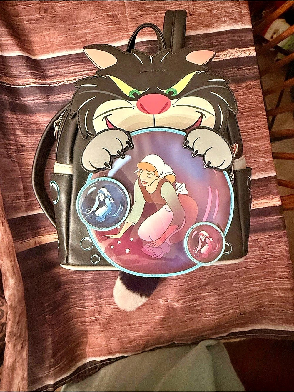 Loungefly Disney Cinderella/lucifer mini backpack